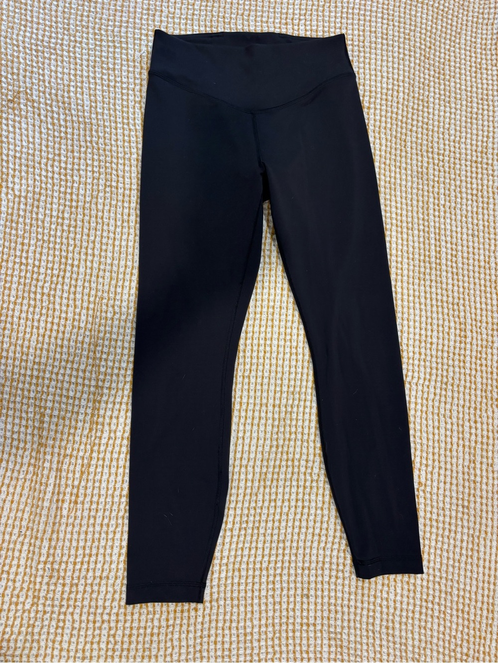 lululemon Wunder Under Smooth Cover HR Black Leggings sz 8